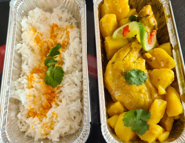 tajine de poulet-citron-olives +semoule