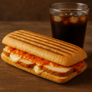 panini poulet fumé sauce créole + boisson