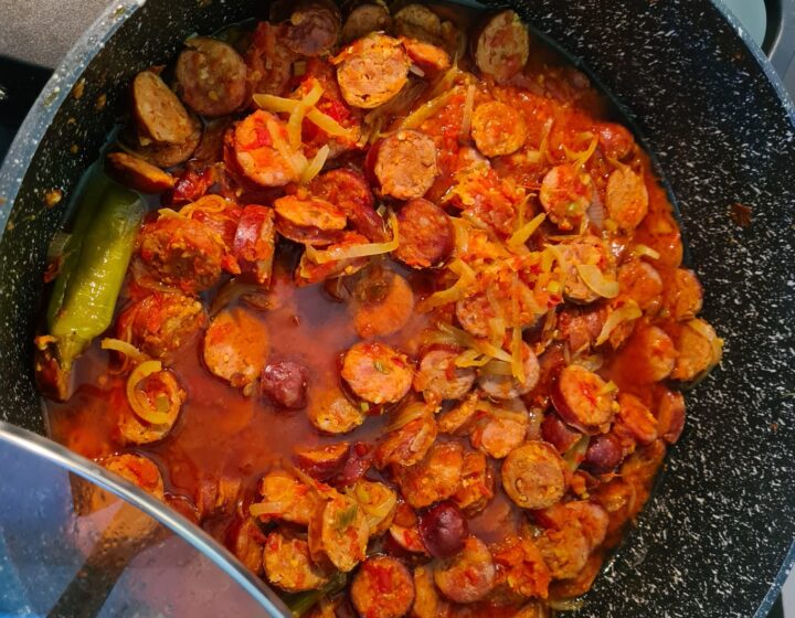 Rougail saucisse + riz
